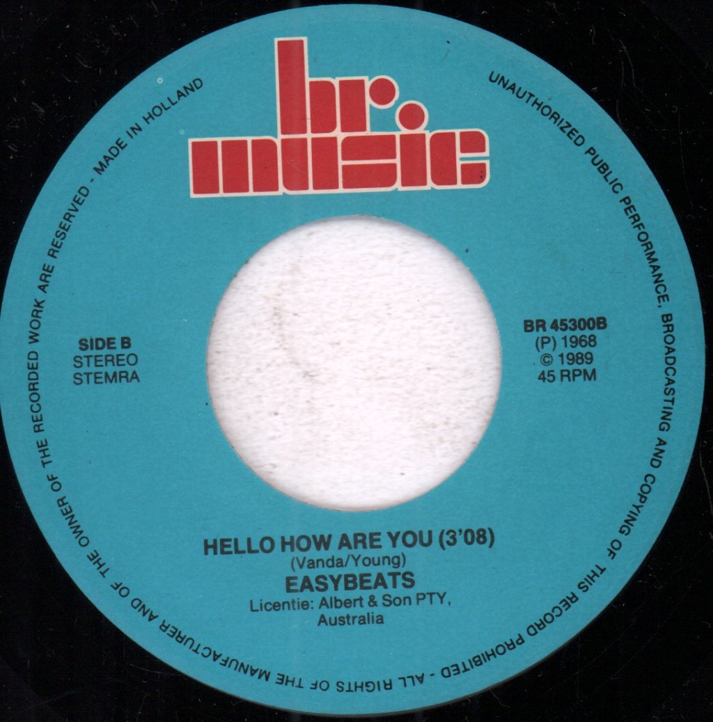 Easybeats - Friday On My Mind / Hello How Are You - 7 Inch