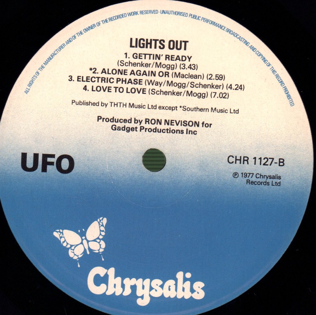 UFO - Lights Out - Lp