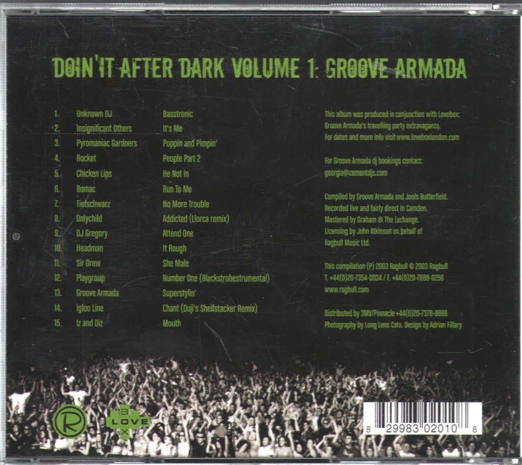 Groove Armada - Doin' It After Dark Vol. 01 - Cd