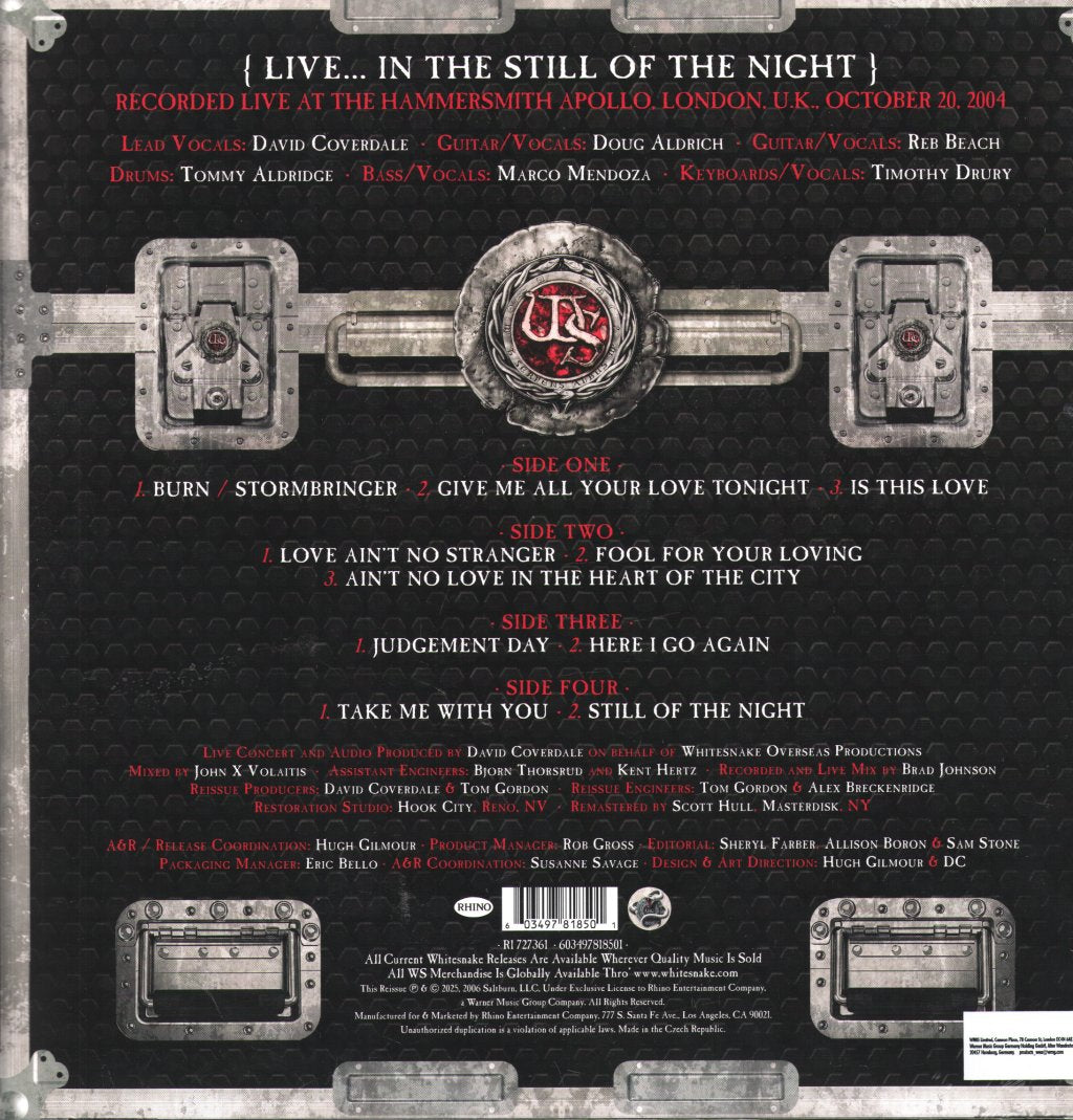 Whitesnake - Live In The Still Of The Night - Double Lp