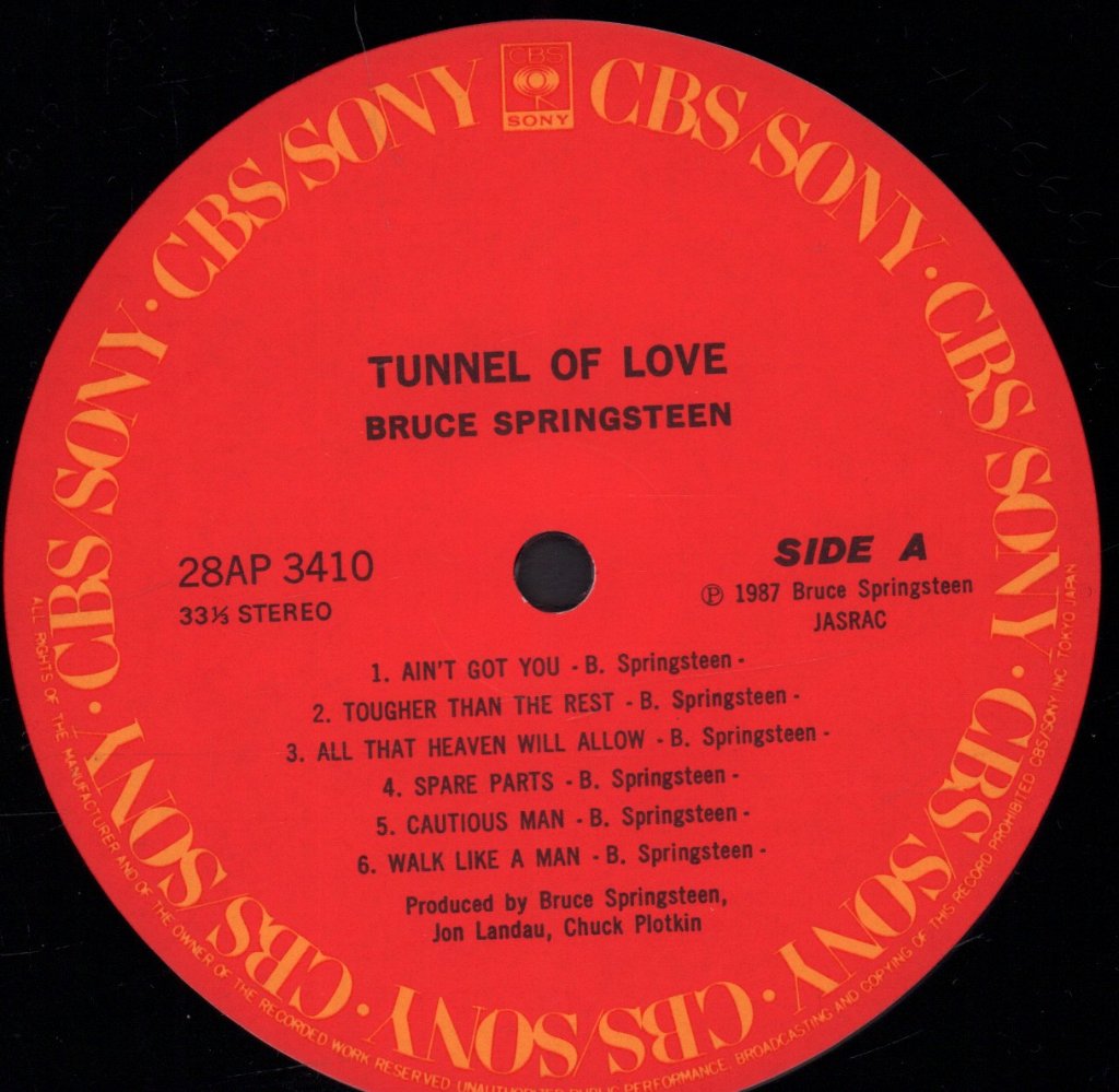 Bruce Springsteen - Tunnel Of Love - Lp