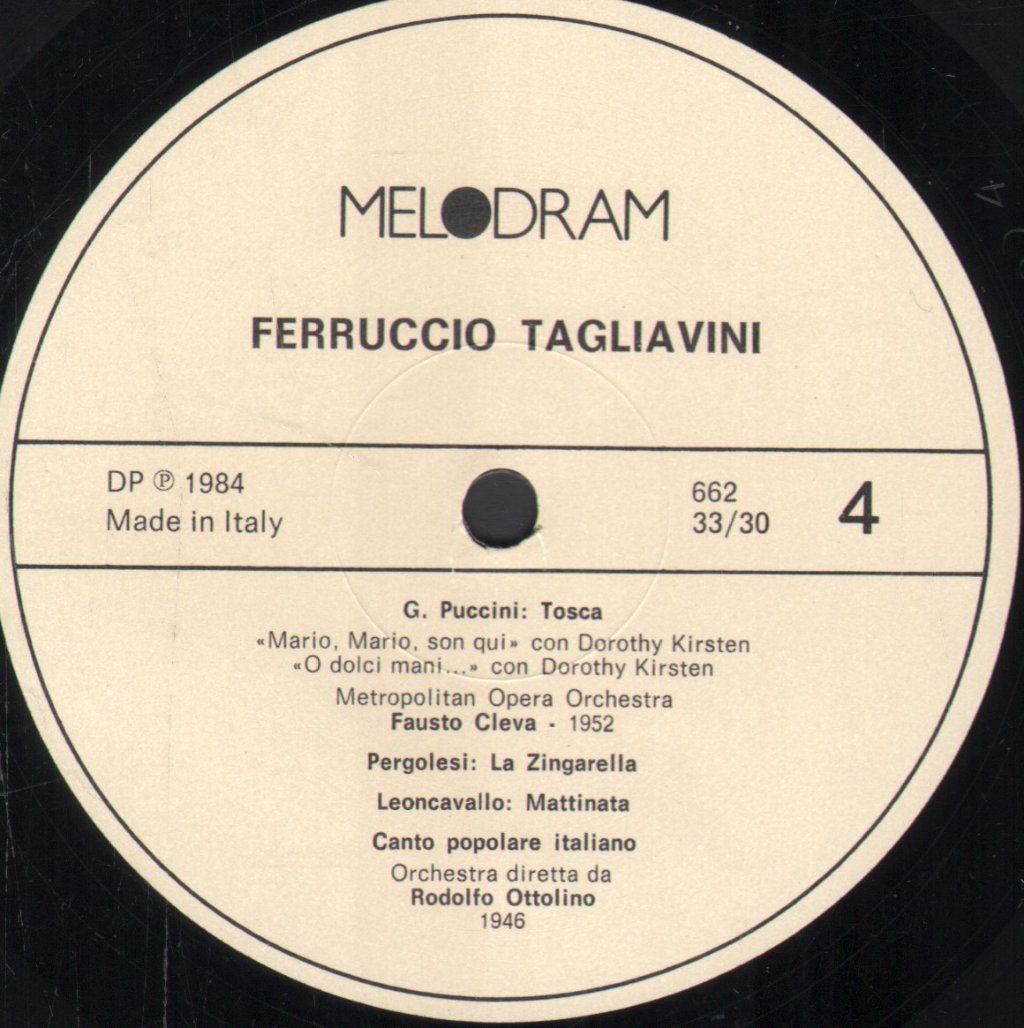Ferruccio Tagliavini - Live 25 Voci Celebri Della Lirica - Double Lp