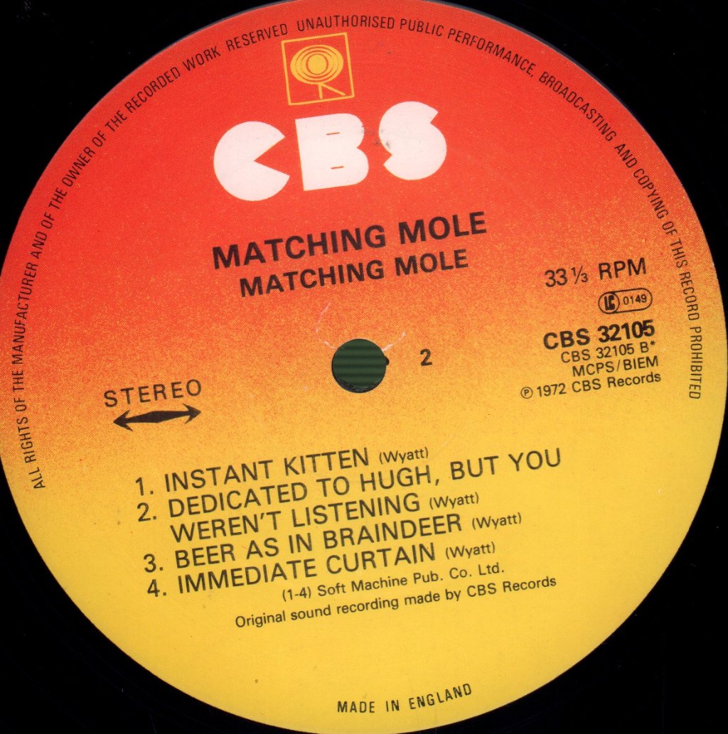 Matching Mole - Matching Mole - Lp