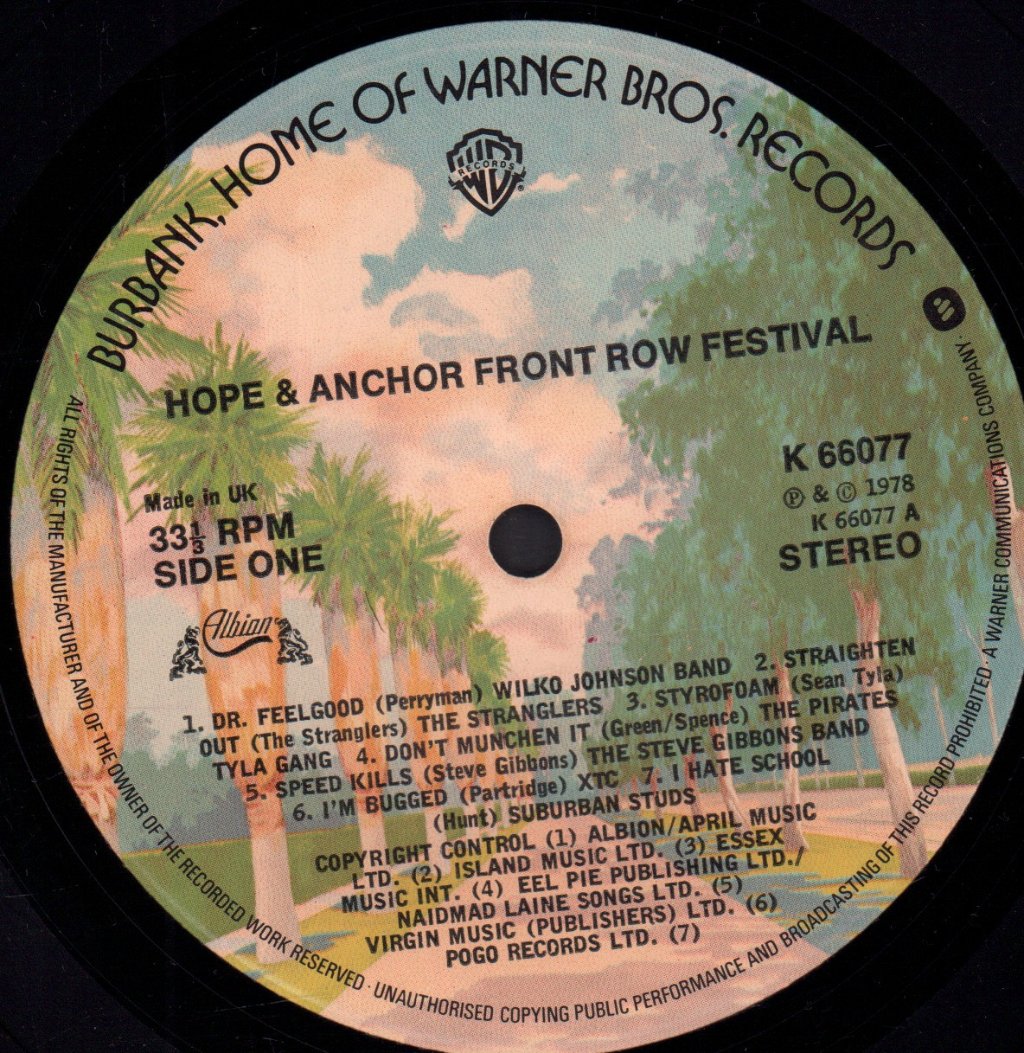 Various Artists - Hope And Anchor - Double Lp