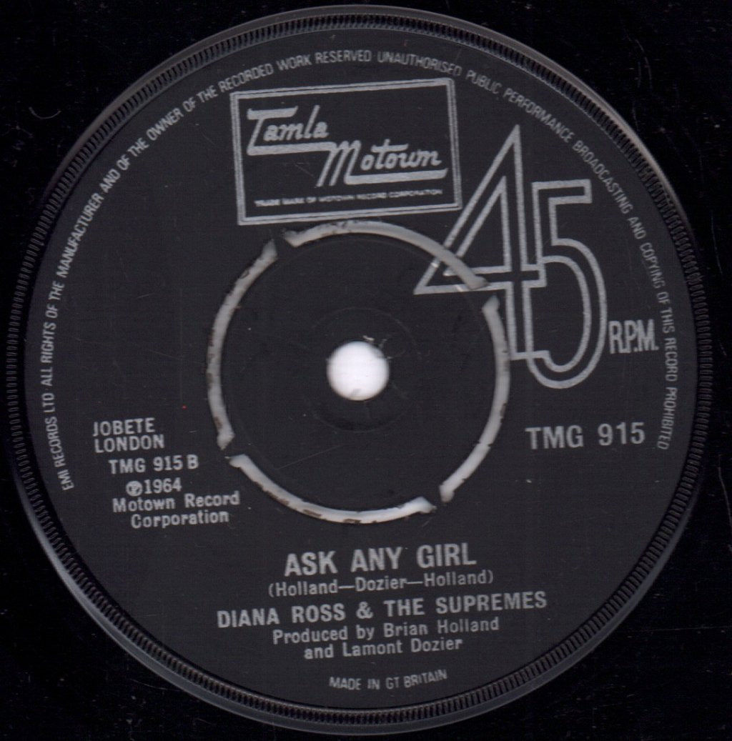Diana Ross And The Supremes - Baby Love - 7 Inch