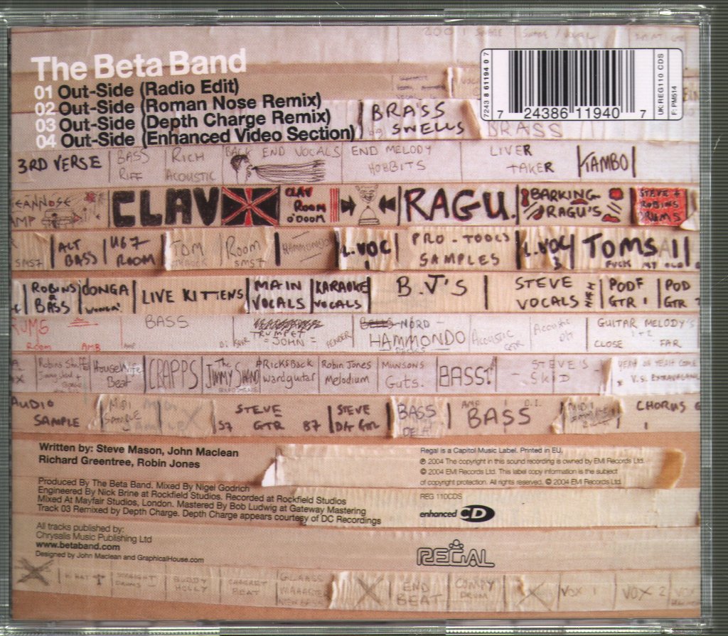 Beta Band - Out-Side - Cd