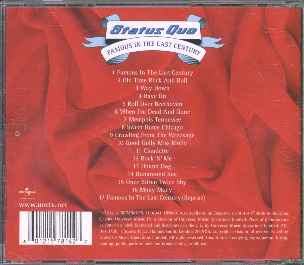 Status Quo - Famous In The Last Century - Cd