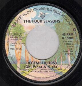 Four Seasons - December 1963 - 7 Inch