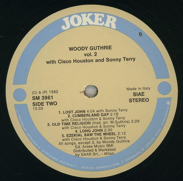 Sonny Terry - Woody Guthrie Vol. 2 - Lp