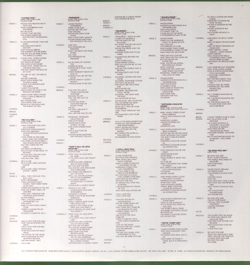 Bee Gees - Living Eyes - Lp