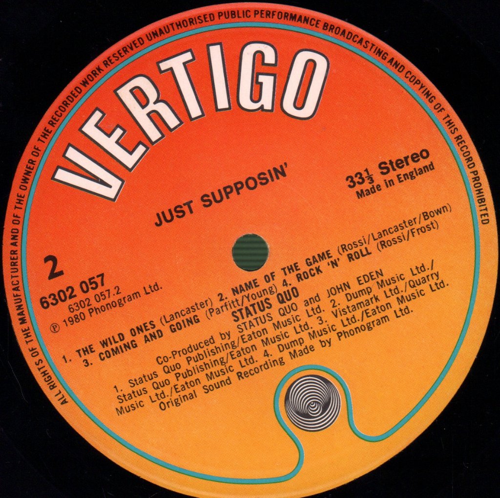 Status Quo - Just Supposin' - Lp