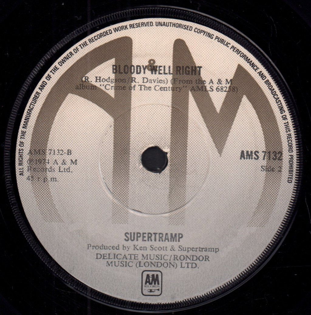 Supertramp - Dreamer - 7 Inch