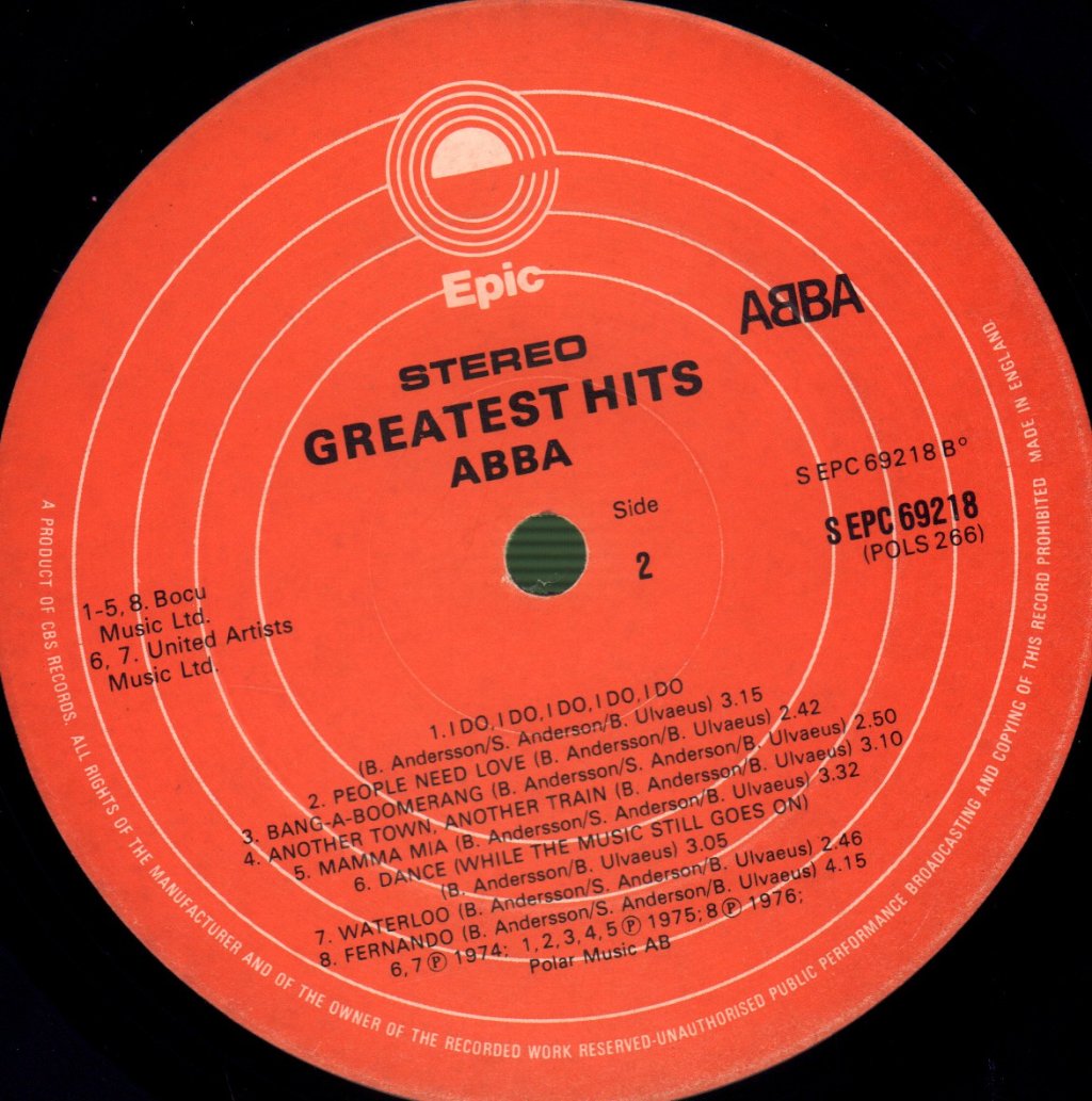 ABBA - Greatest Hits - Lp