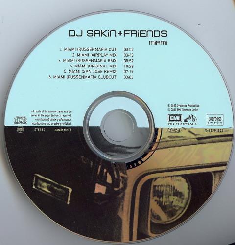 Dj Sakin + Friends - Miami - Cd