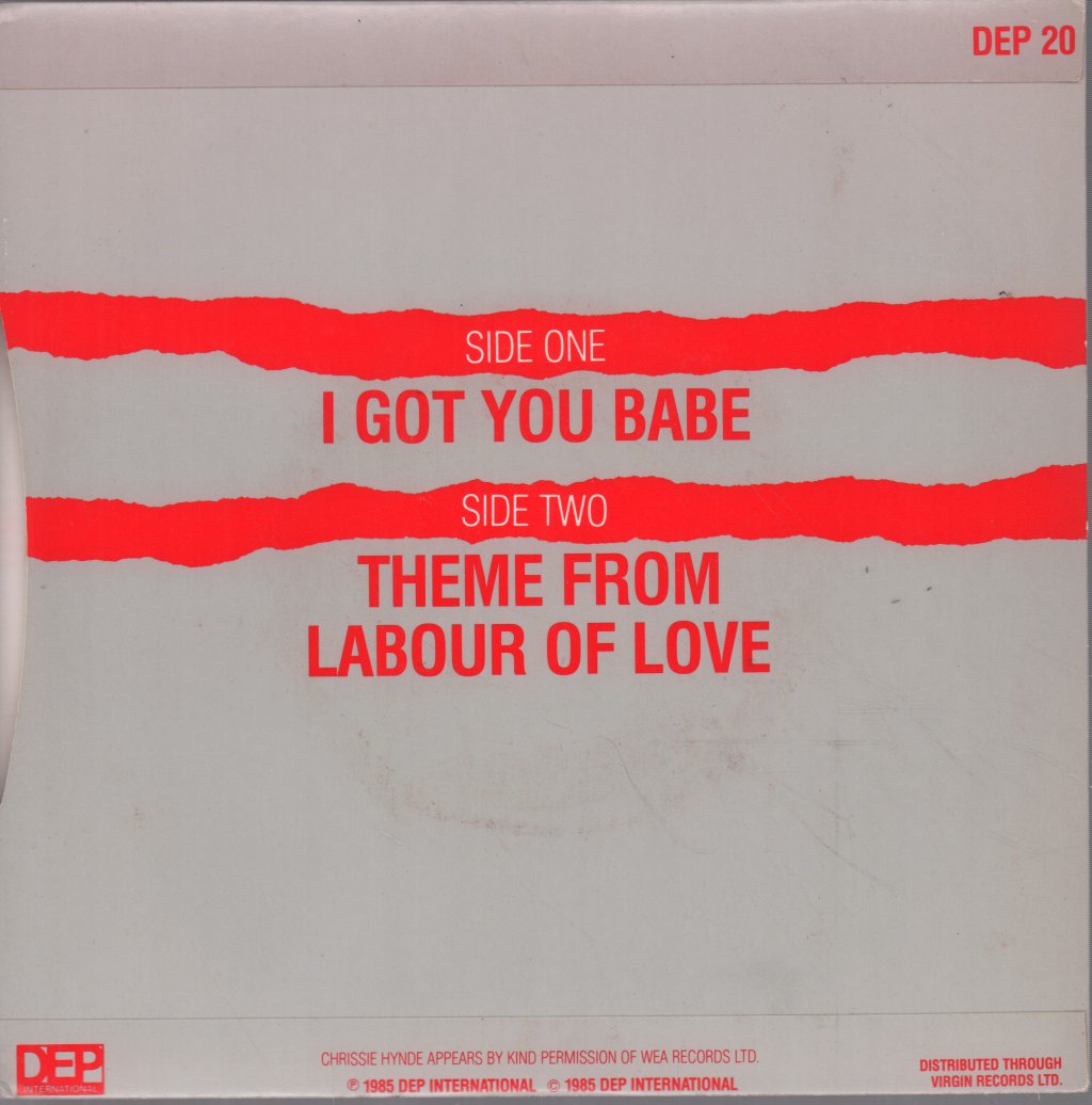 Ub40 With Chrissie Hynde - I Got You Babe - 7 Inch
