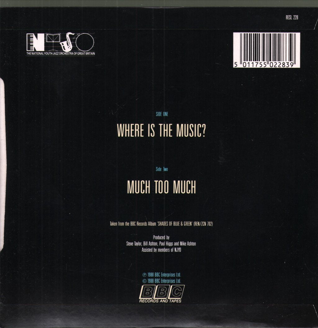Lorraine Craig and The National Youth Jazz Orchestra - Where Is The Music? - 7 Inch