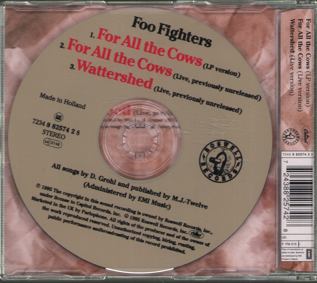 Foo Fighters - For All The Cows - Cd