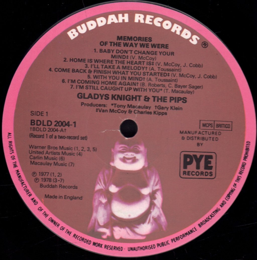 Gladys Knight And The Pips - Memories Of The Way We Were - Double Lp