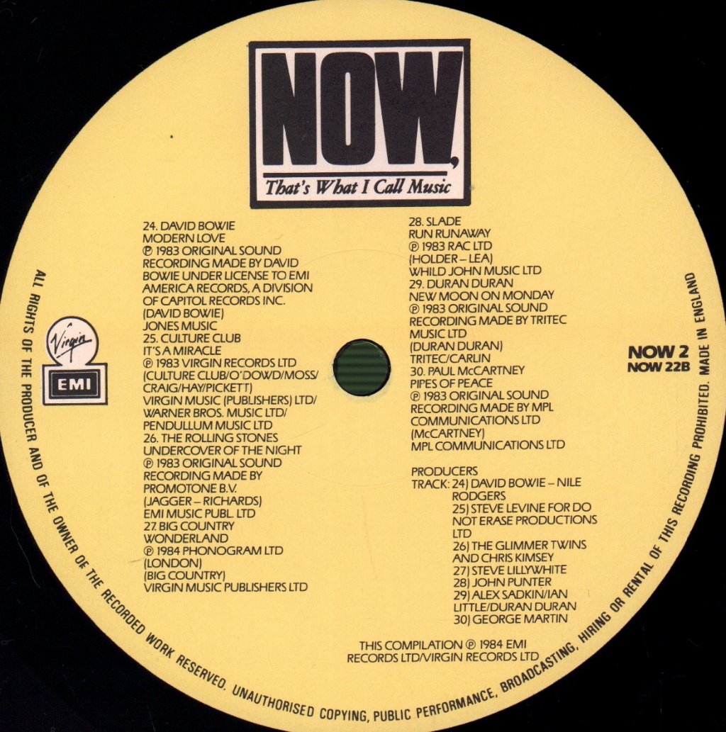 Various Artists - Now That's What I Call Music 2 - Double Lp