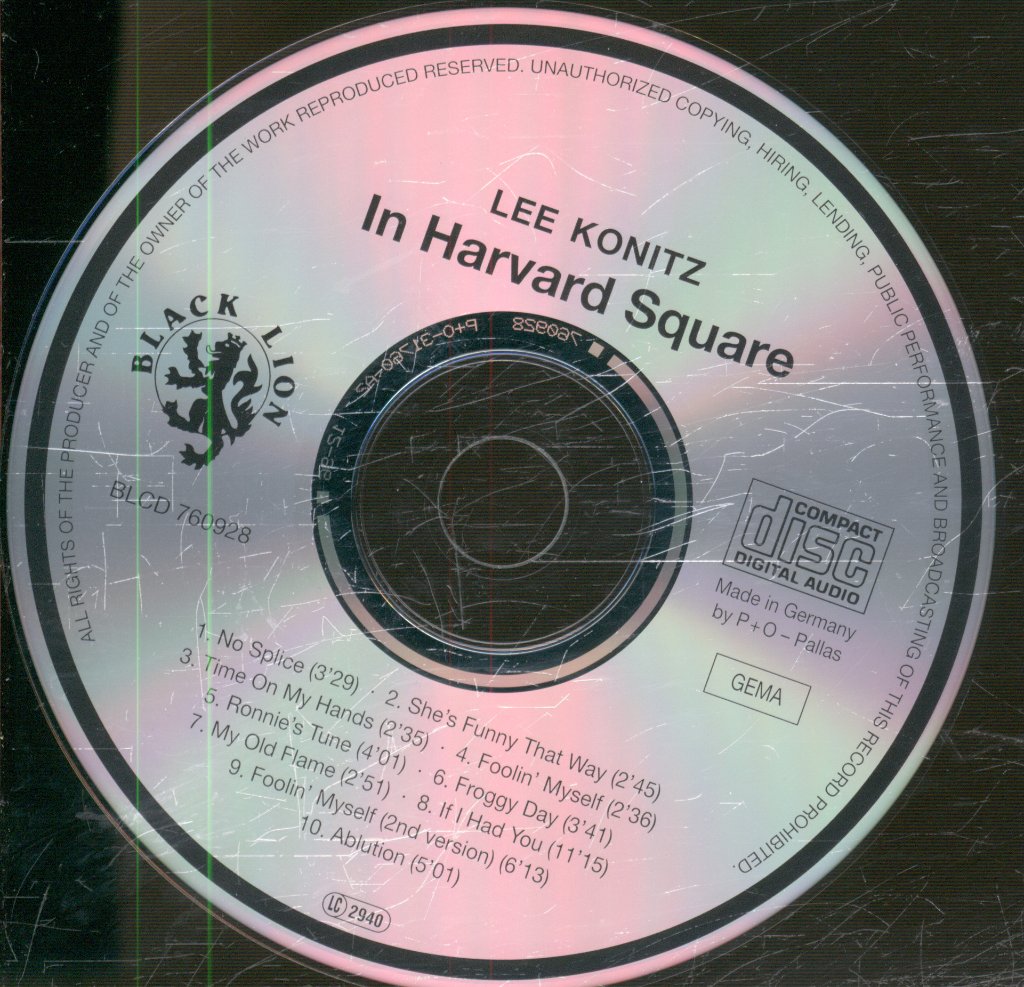 Lee Konitz - In Harvard Square - Cd