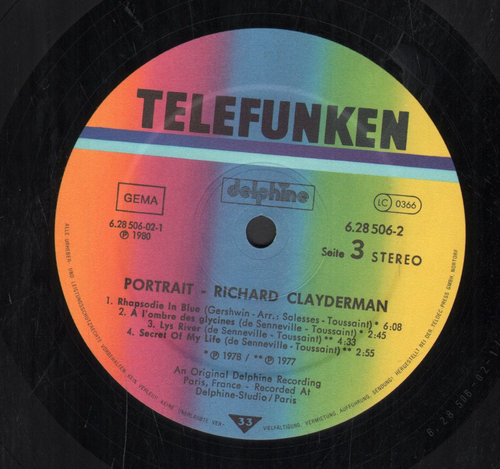 Richard Clayderman - Portrait - Double Lp