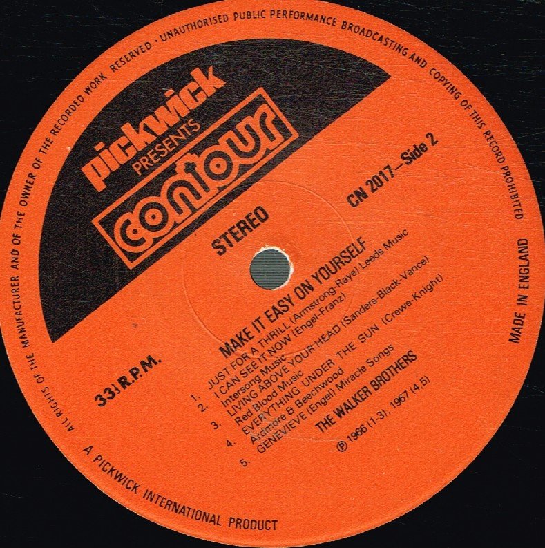 Walker Brothers - Make It Easy On Yourself - Lp