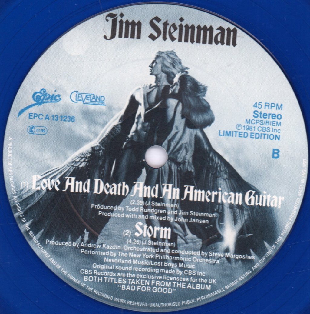 Jim Steinman - Rock And Roll Dreams Come Through - 12 Inch