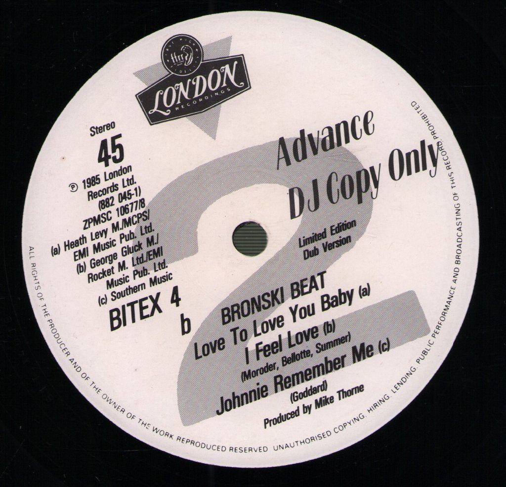 Bronski Beat - I Feel Love - 12 Inch