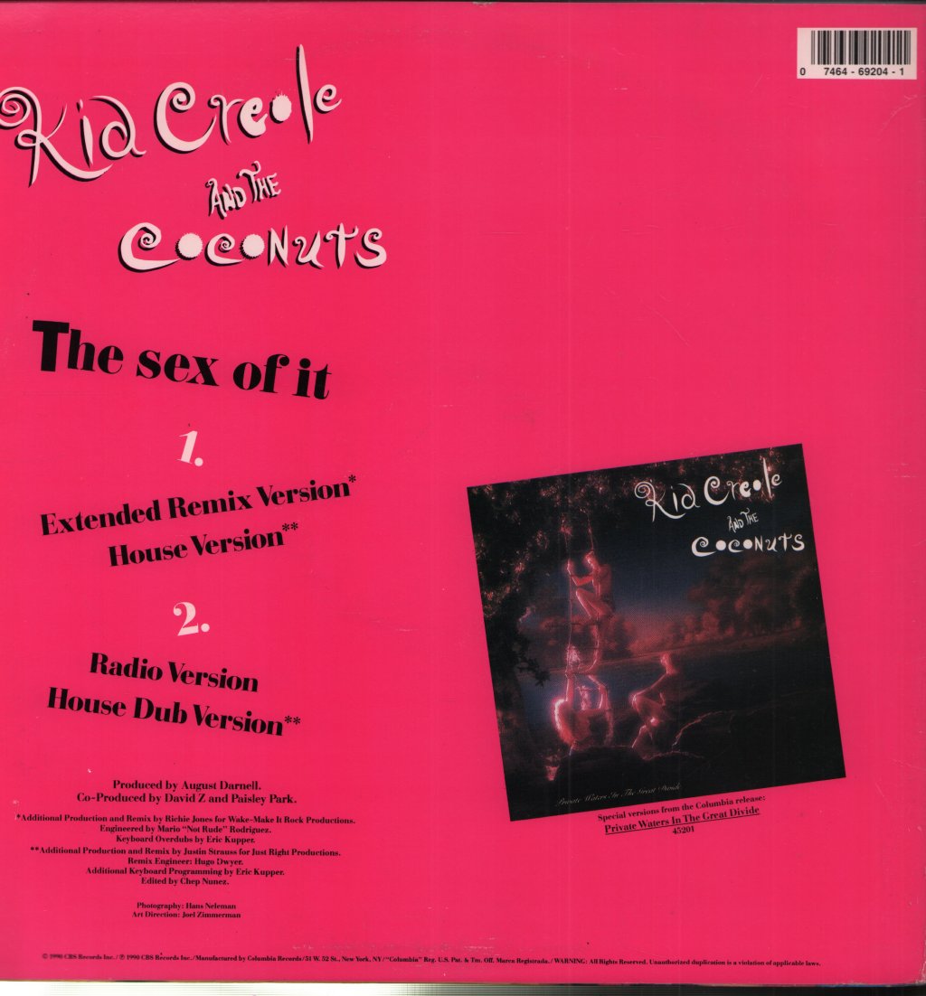 Kid Creole And The Coconuts - Sex Of It - 12 Inch