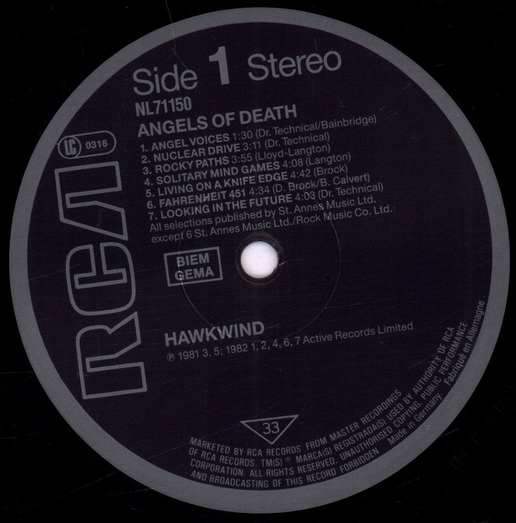 Hawkwind - Angels Of Death - Lp