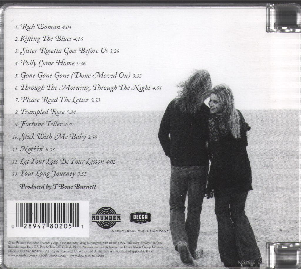 Robert Plant And Alison Krauss - Raising Sand - Cd