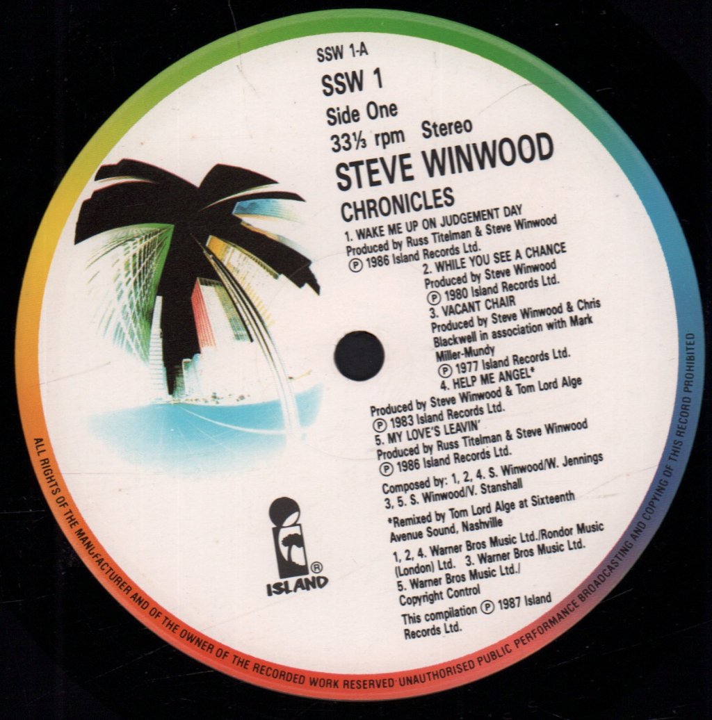 Steve Winwood - Chronicles - Lp
