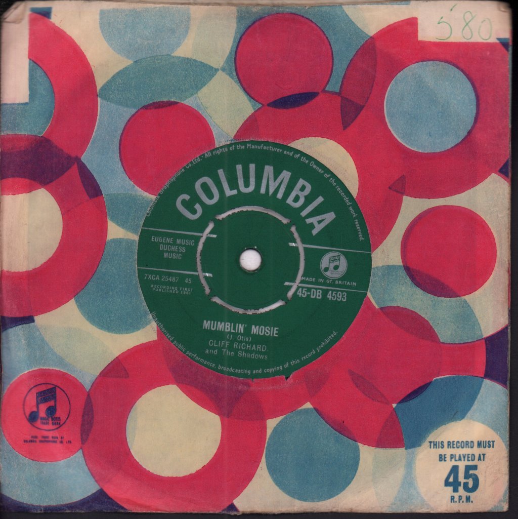 Cliff Richard And The Shadows - Theme For A Dream - 7 Inch