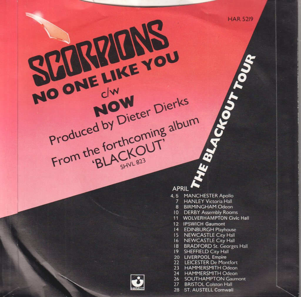 Scorpions - No One Like You - 7 Inch
