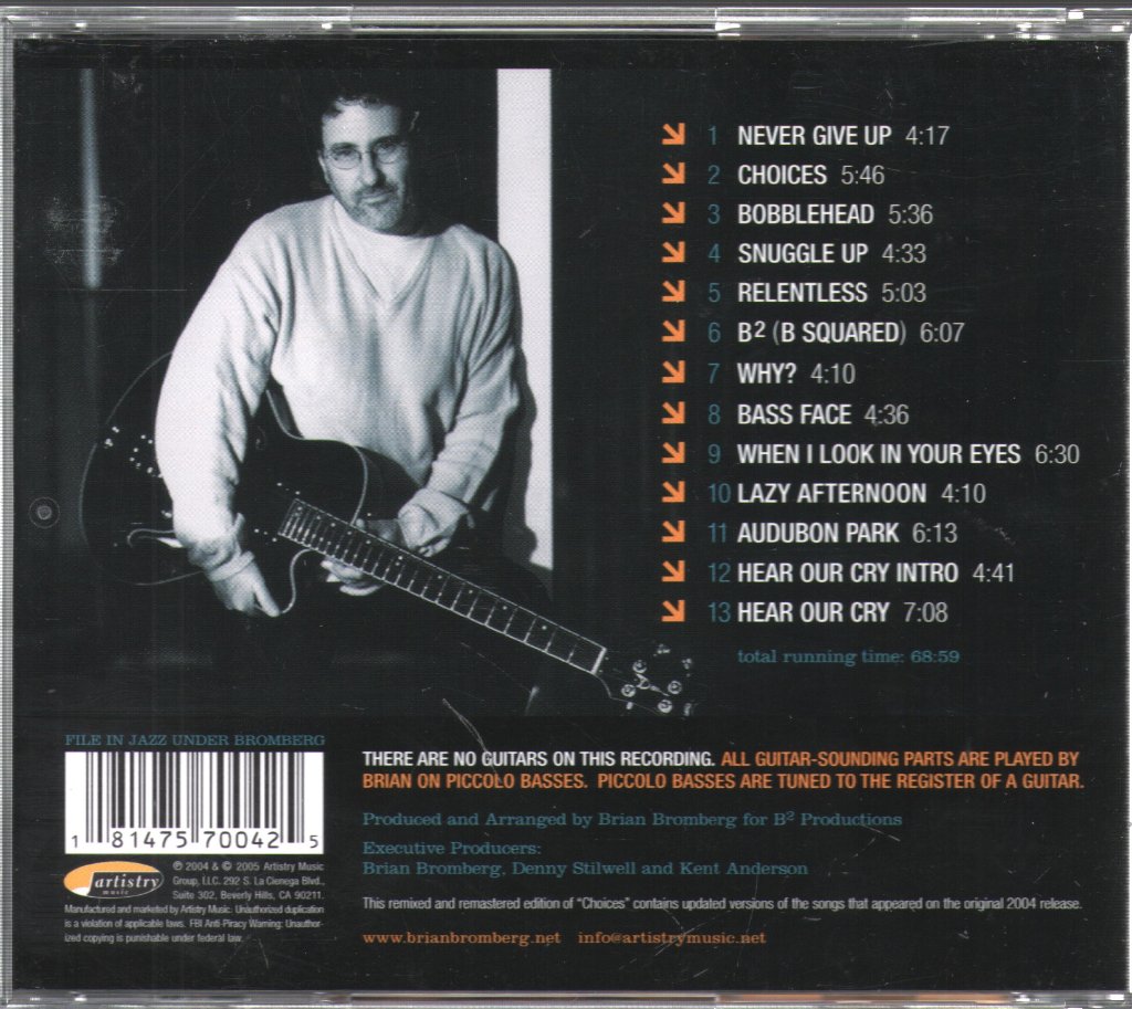 Brian Bromberg - Choices - Cd