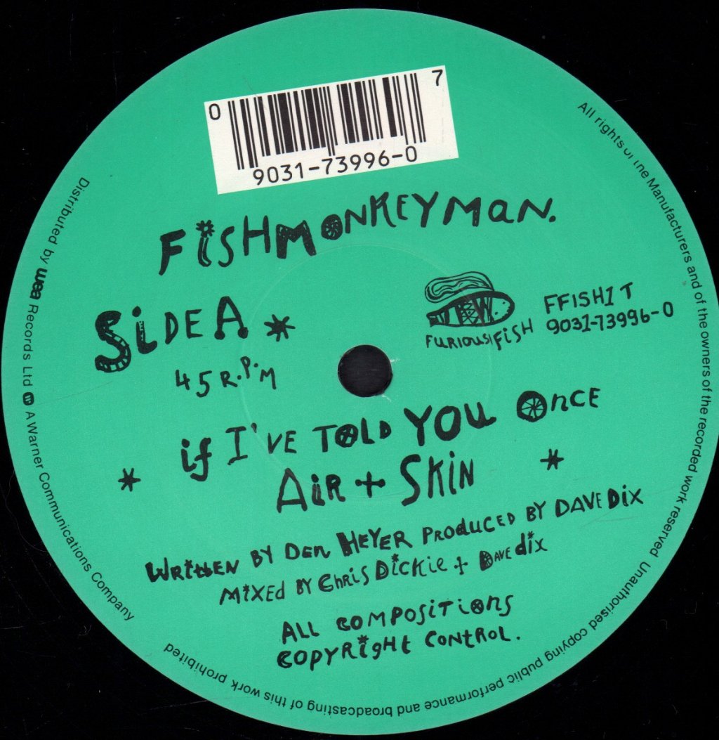 Fish Monkey Man - If I've Told You Once - 12 Inch