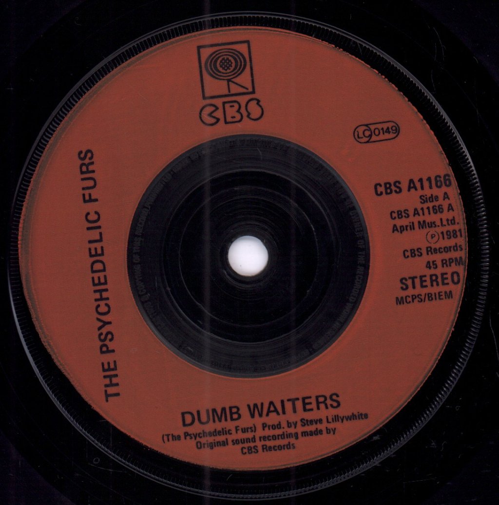 Psychedelic Furs - Dumb Waiters - 7 Inch