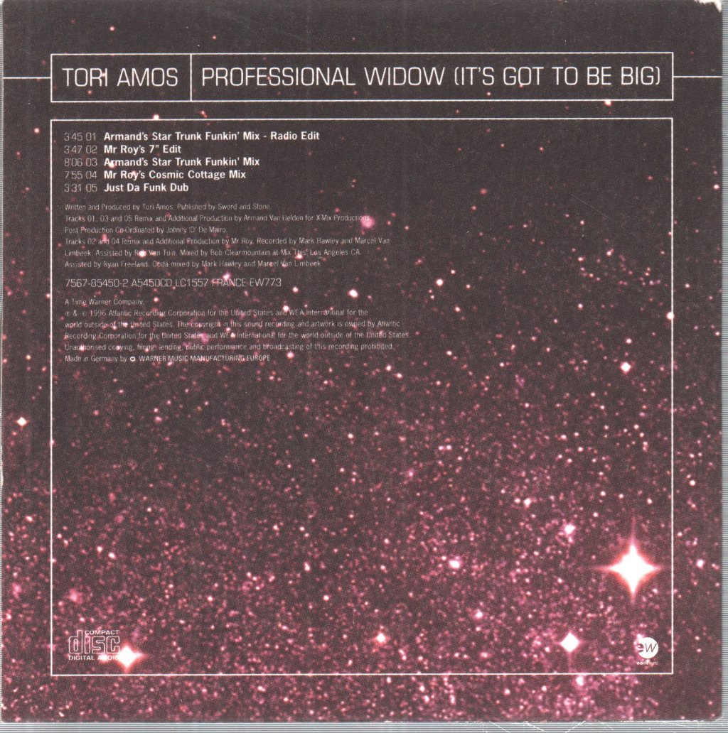 Tori Amos - Professional Widow (It's Got To Be Big) - Cd