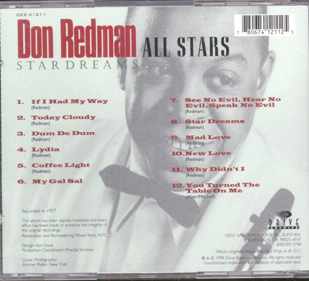 Don Redman All Stars - Stardreams - Cd