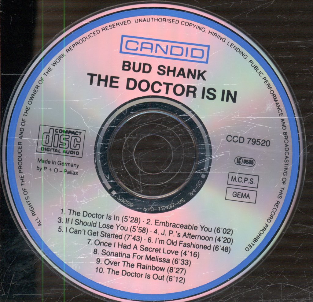 Bud Shank - Doctor Is In - Cd