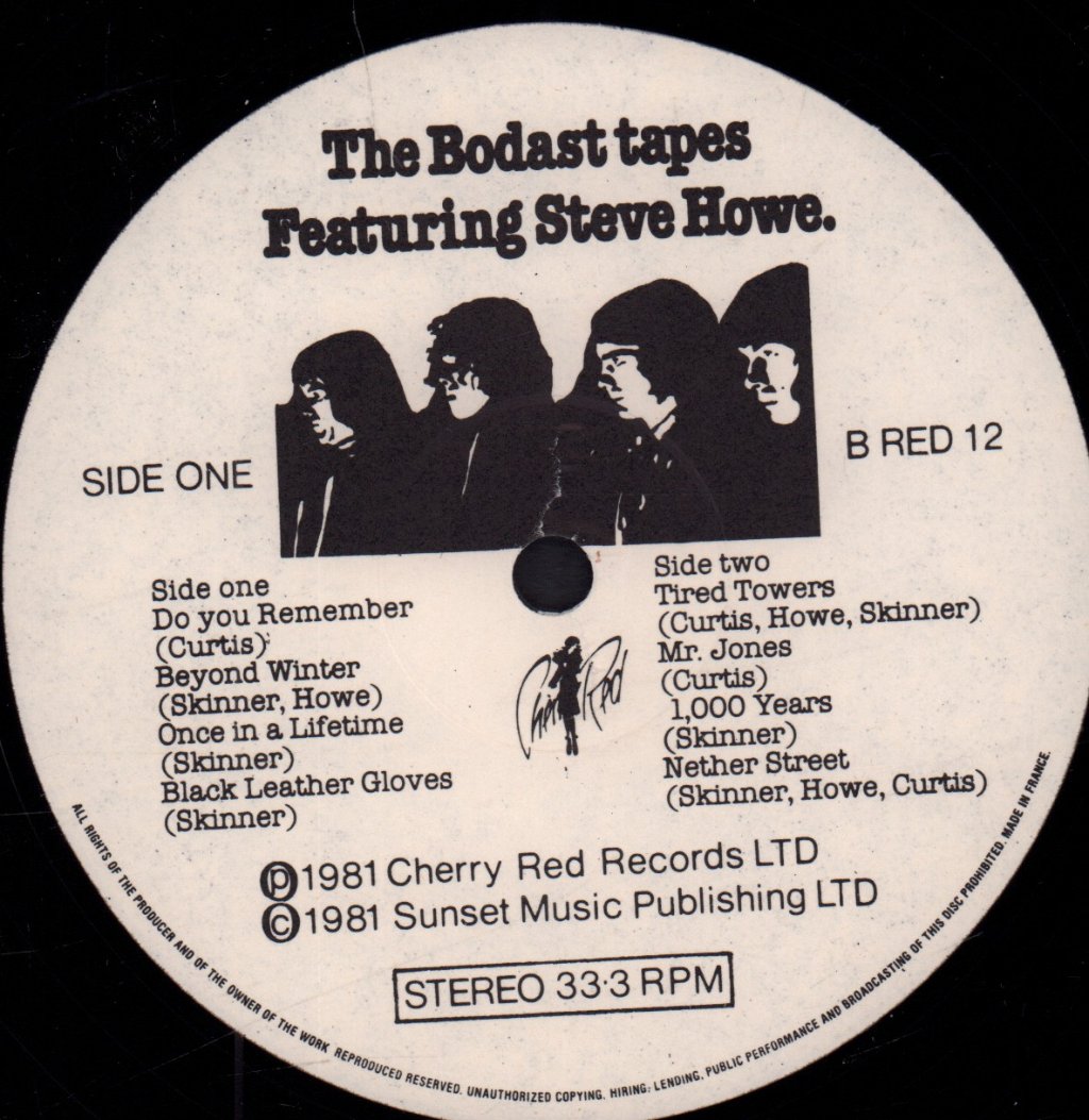 Bodast Tapes - Featuring Steve Howe - Lp