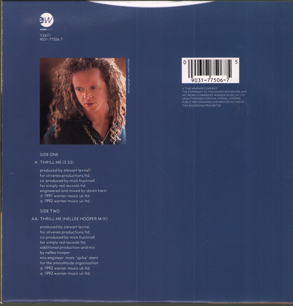 Simply Red - Thrill Me - 7 Inch