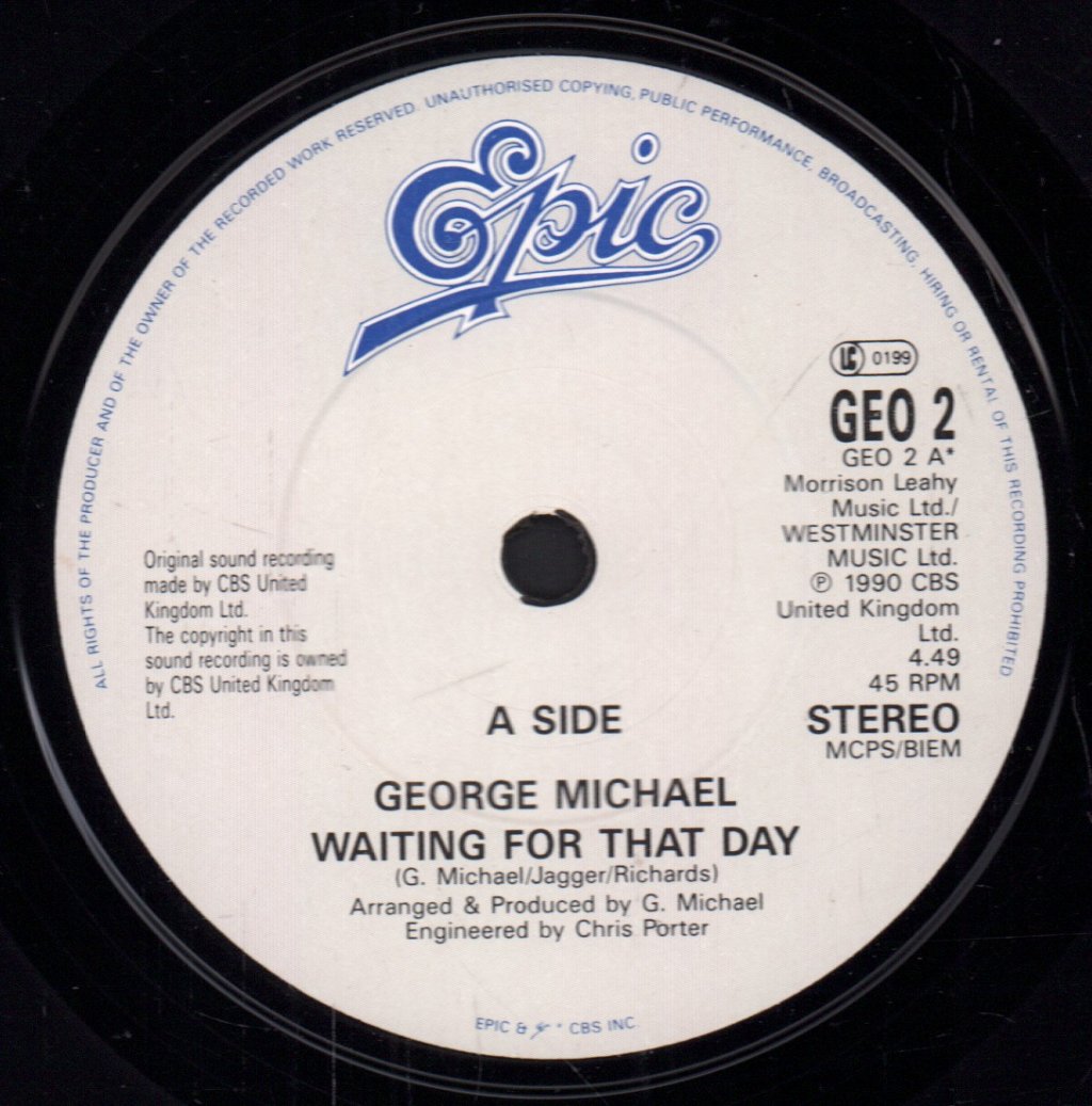 George Michael - Waiting For That Day - 7 Inch