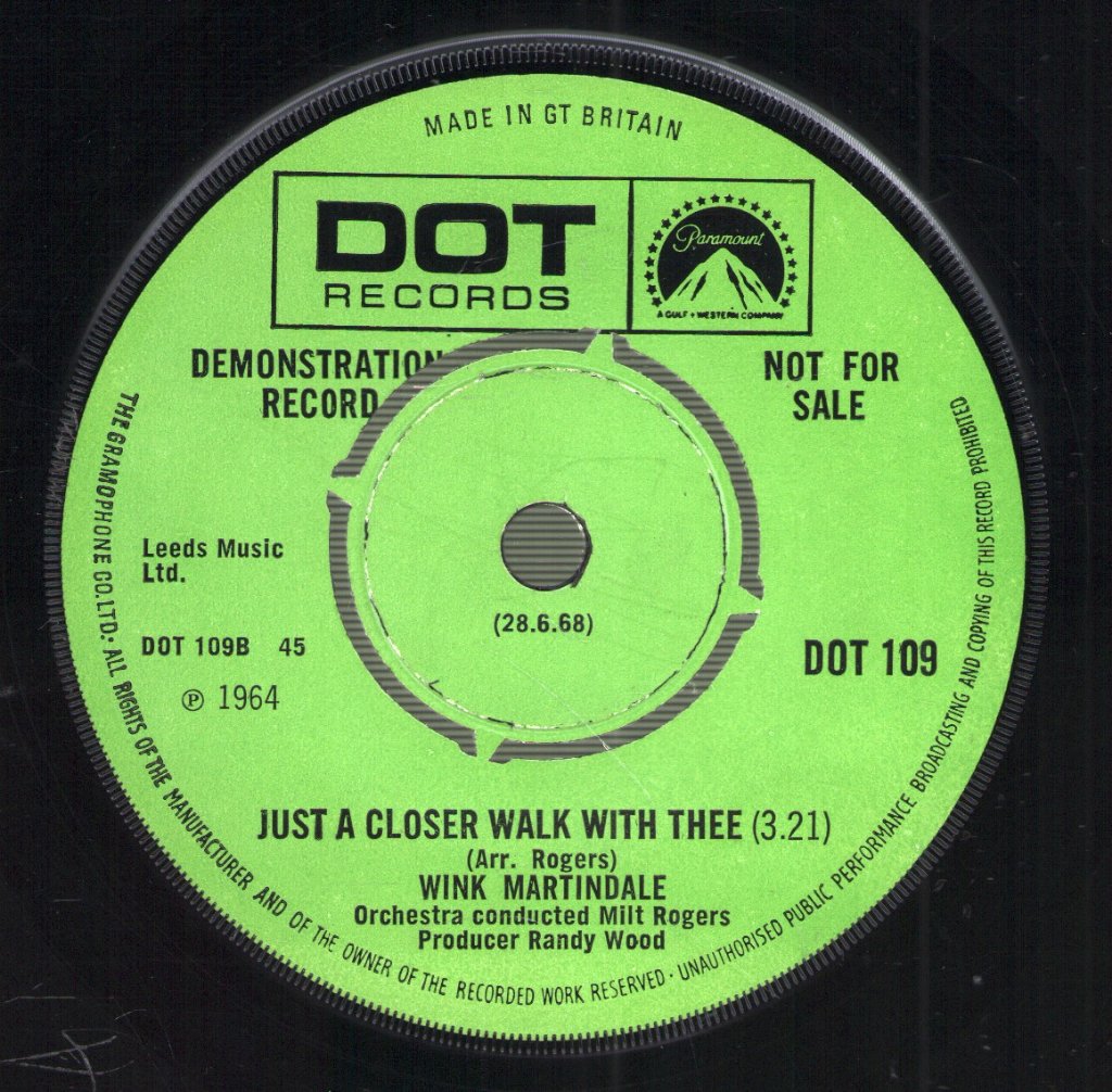 Wink Martindale - Deck Of Cards - 7 Inch