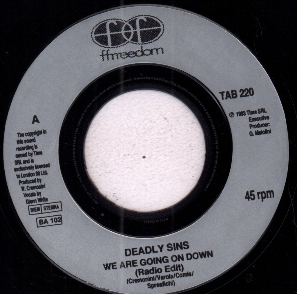 Deadly Sins - We Are Going On Down - 7 Inch