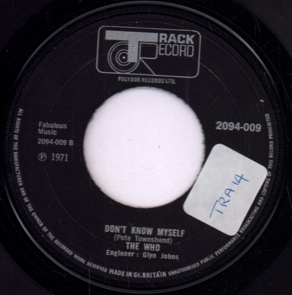 Who - Won't Get Fooled Again - 7 Inch
