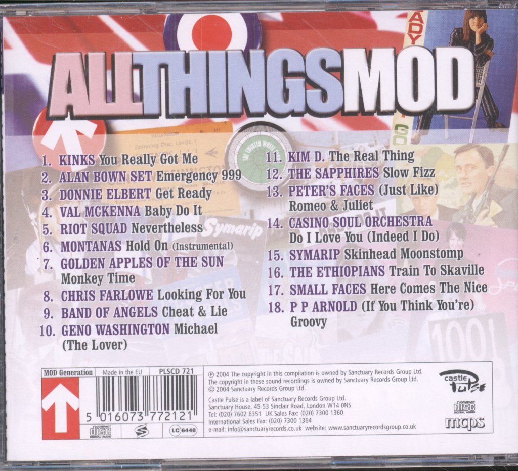 Various Artists - All Things Mod - Cd