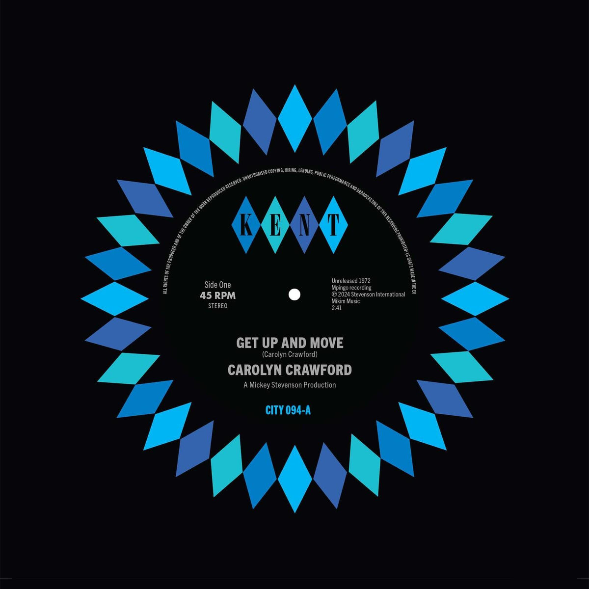Carolyn Crawford - Get Up and Move / Sugar Boy - 7 Inch