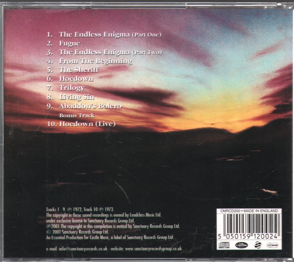 Emerson, Lake & Palmer - Trilogy - Cd