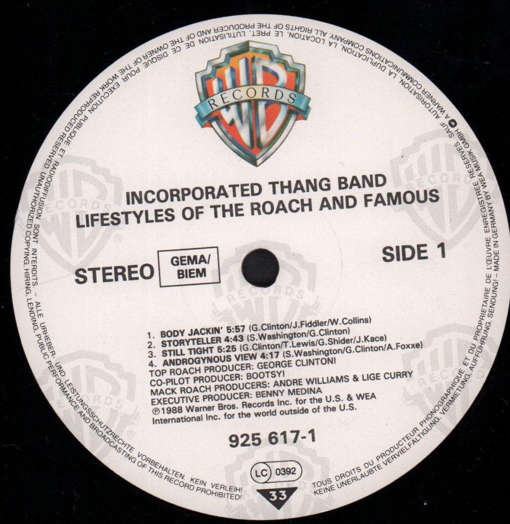 Incorporated Thang Band - Lifestyles Of The Roach And Famous - Lp